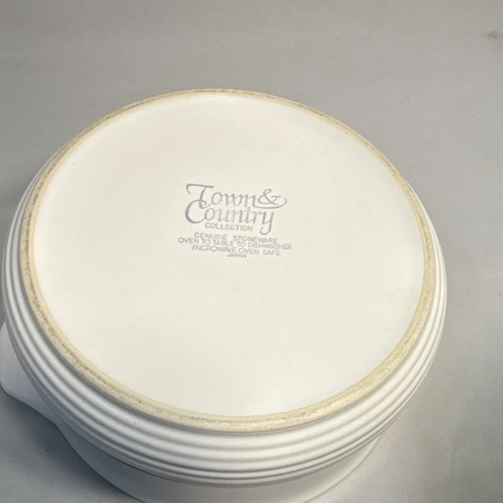 Town & Country Collection Slow Cooker Insert Bowl Stoneware 2.5L White/Black